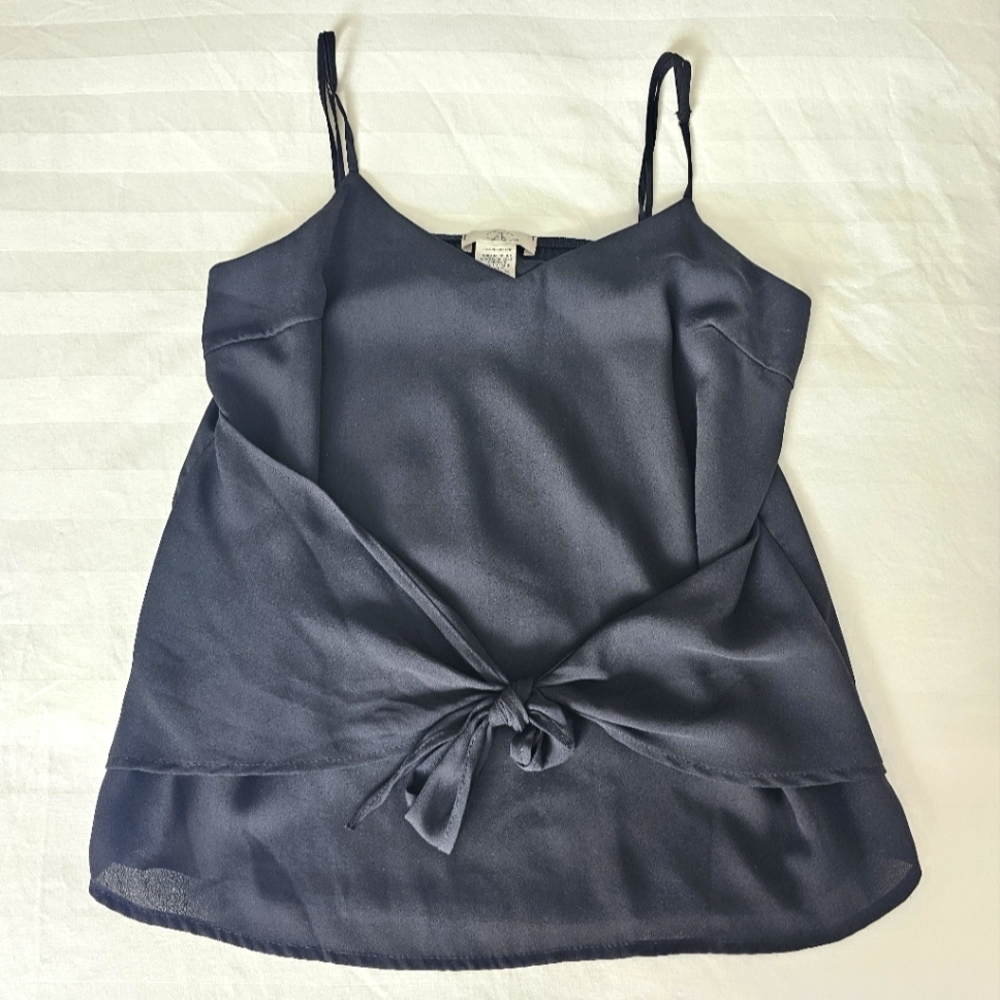 Anthropologie Black Tie Cami